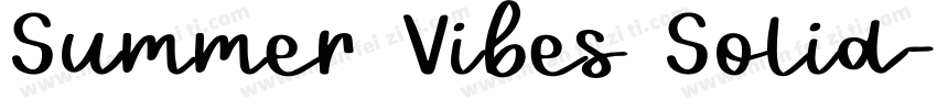 Summer Vibes Solid字体转换